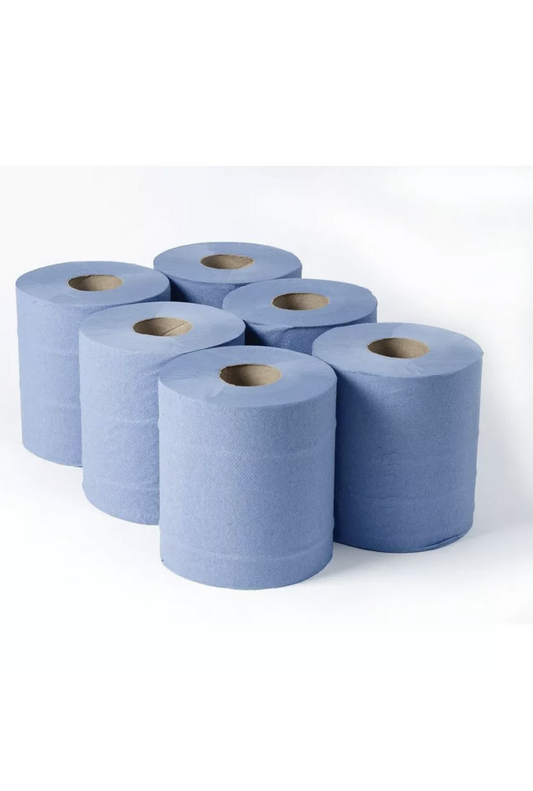 Paper Blue Center Feed Roll